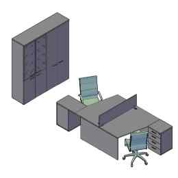 Мебель для персонала XTEN комплектация №2