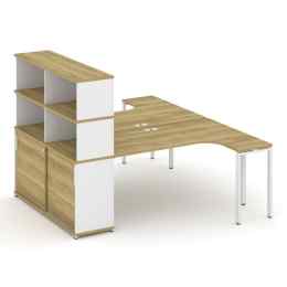 Рабочая станция Concept CN.DS-222 Металл белый