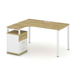 Стол эргономичный Concept CN.SA-305 Металл белый