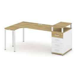 Стол эргономичный Concept CN.SA-406 Металл белый