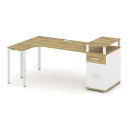 Стол эргономичный Concept CN.SA-408 Металл белый