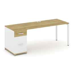 Стол рабочий Concept CN.SP-408 Металл белый