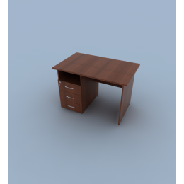 Стол прямоугольный с тумбой и с замком (левый) 29S200