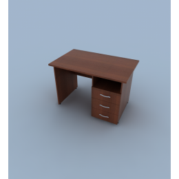 Стол прямоугольный с тумбой и с замком (правый) 29S210