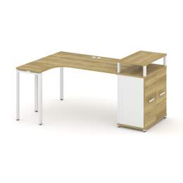 Стол эргономичный Concept CN.SA-211 Металл белый