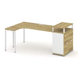 Стол эргономичный Concept CN.SA-212 Металл белый