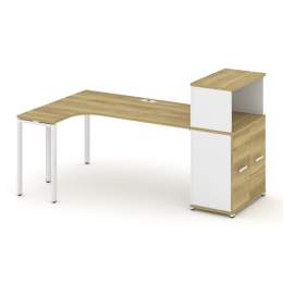 Стол эргономичный Concept CN.SA-214 Металл белый