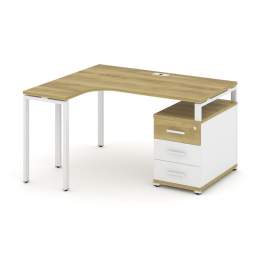 Стол эргономичный Concept CN.SA-301 Металл белый