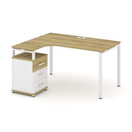 Стол эргономичный Concept CN.SA-305 Металл белый