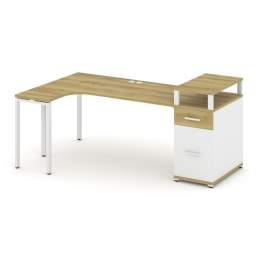 Стол эргономичный Concept CN.SA-408 Металл белый