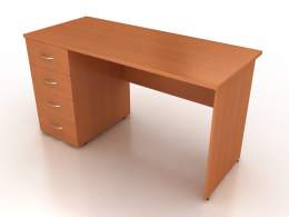 Стол рабочий однотумбовый левый СО7-12 L