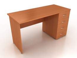 Стол рабочий однотумбовый правый СО6-12 R