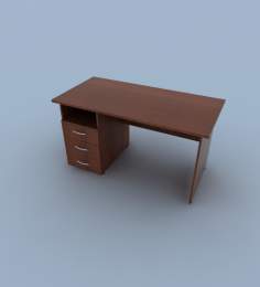 Стол прямоугольный с тумбой (левый) 29S101