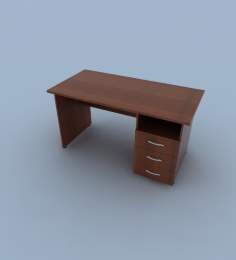 Стол прямоугольный с тумбой (правый) 29S111