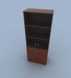 Стеллаж комбинированный со стеклом ШС24Т