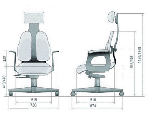 Высота офисного стула стандарт